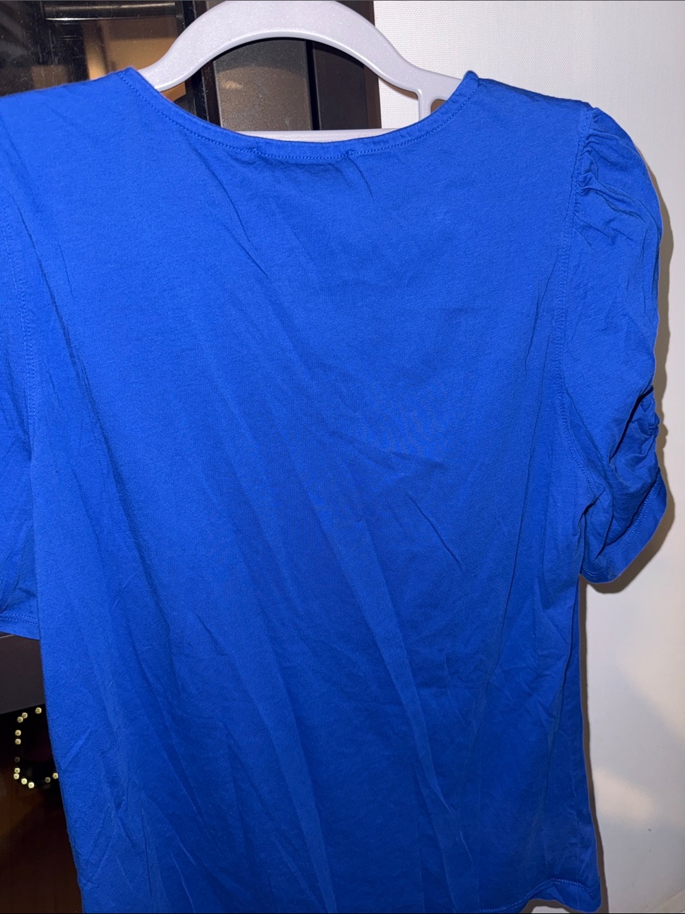 Loft Royal Blue V-Neck Ruched Front - Picture 4 of 4